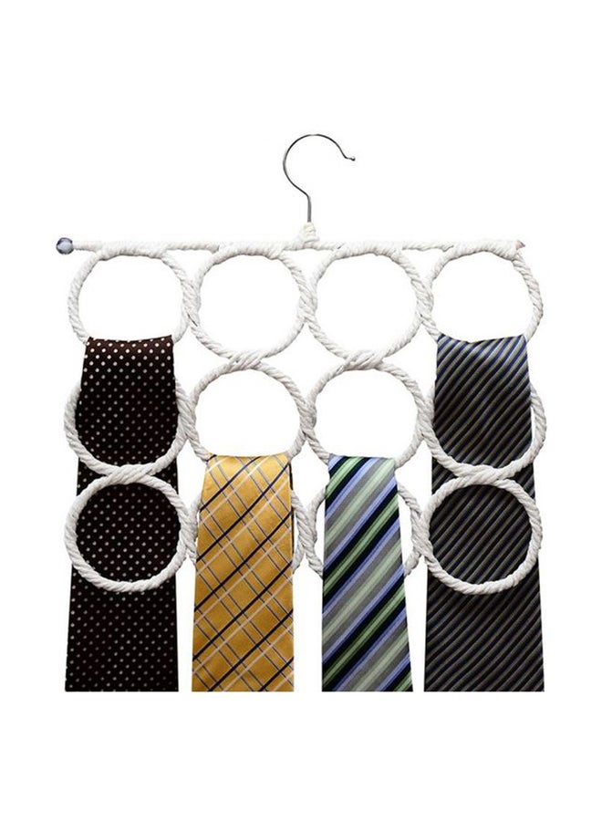 28-Loop Scarf Holder Hanger White - Image 4