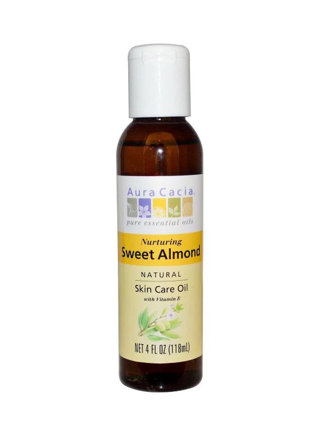 Aura Cacia Nurturing Sweet Almond - Natural Skin Care Oil With Vitamin E Clear 