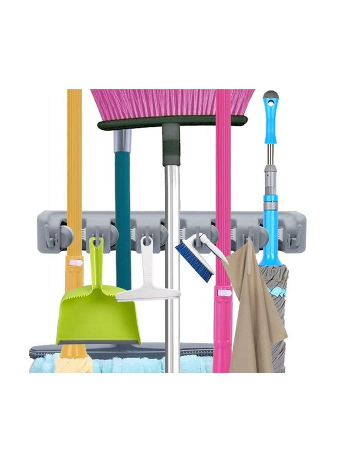 Multipurpose Wall Mounted Mop And Broom Holder Grey - Image 5