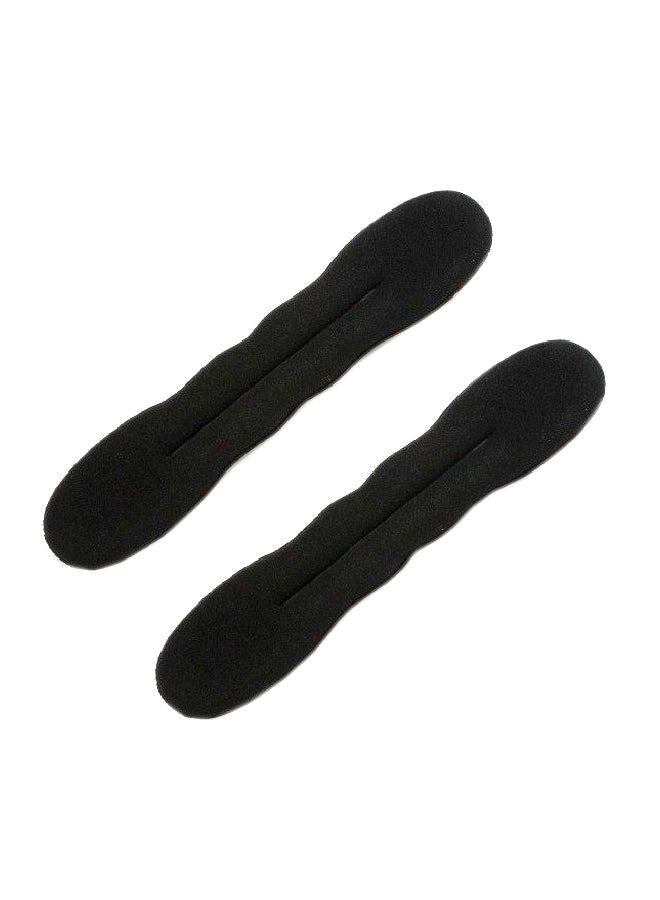 2-Piece Magic Style Hair Bun Set Black - Image 1