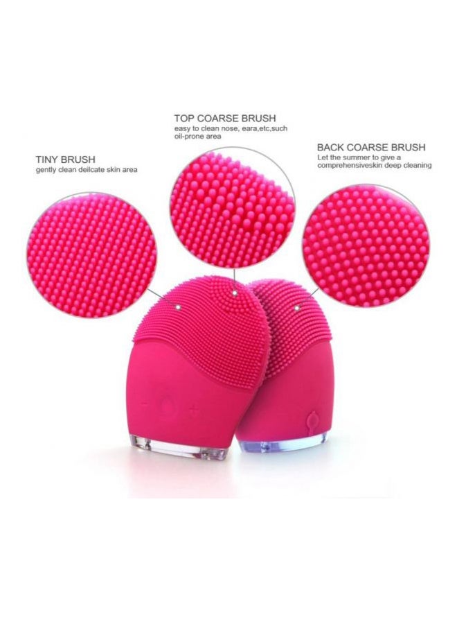 Silicone Face Cleanser And Massager Pink - Image 3