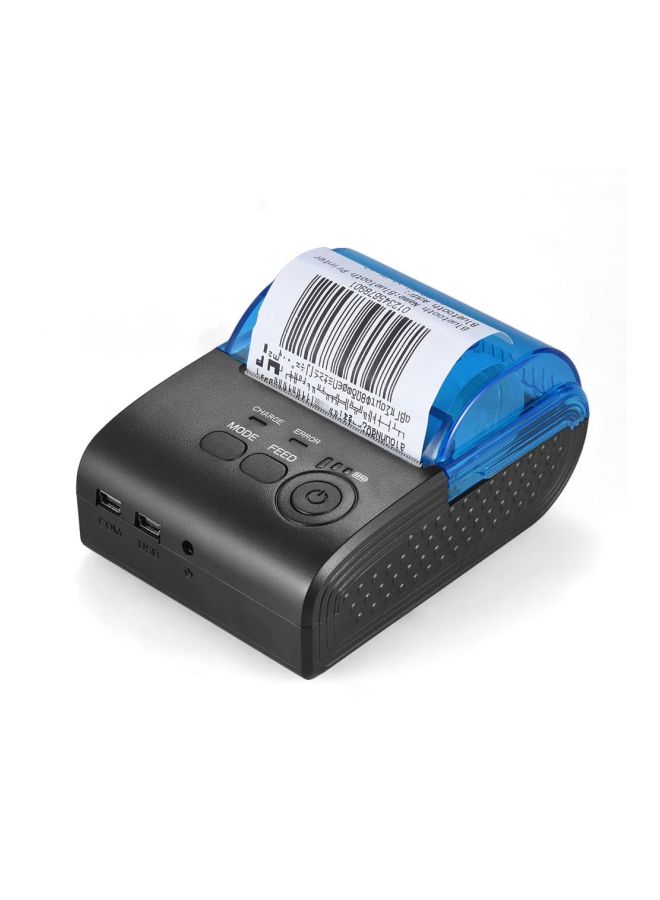 POS-5805DD Thermal Printer (EU Plug) Black/Blue  - Image 3