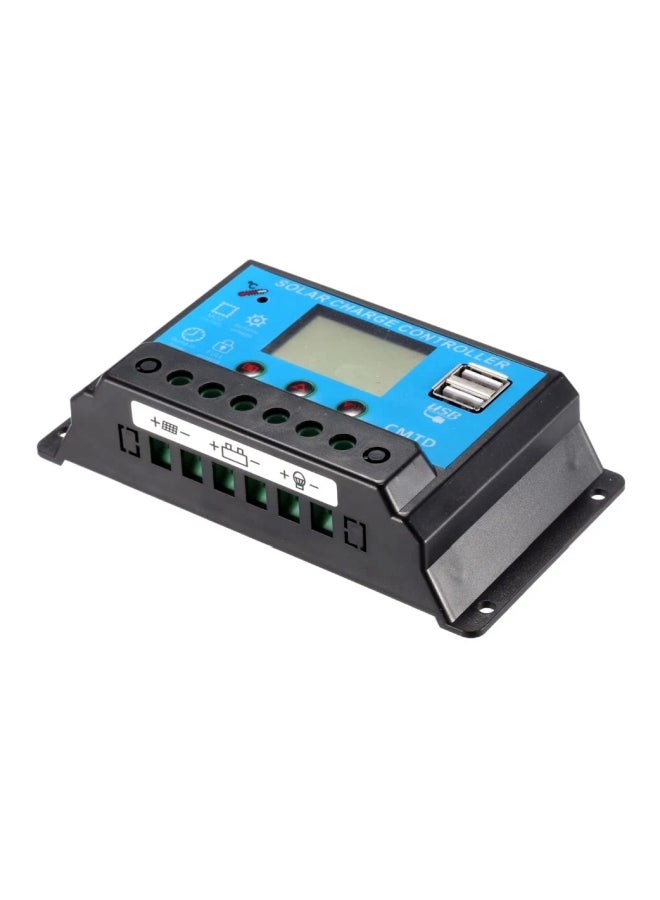 LCD Plastic Solar Charge Controller Black/Blue 13 x 6.8 x 3.2cm - Image 3