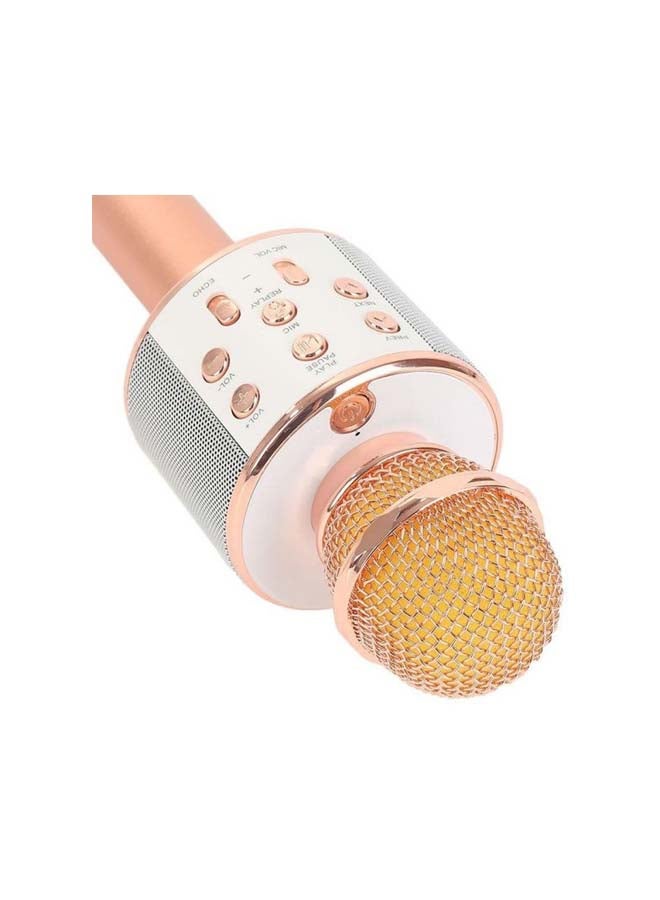 Bluetooth Karaoke Microphone WS-858 Gold/Silver - Image 5