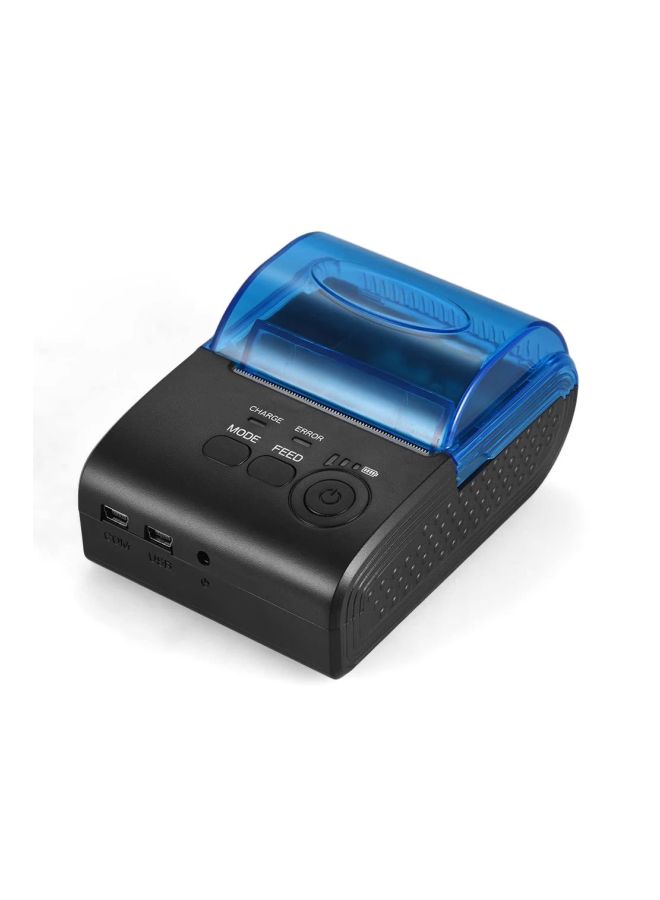 POS-5805DD Thermal Printer (EU Plug) Black/Blue  - Image 2