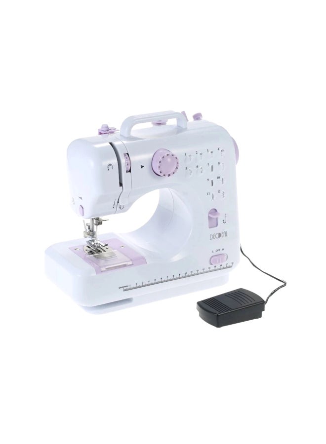 ANSELF Electric Sewing Machine H18510US White/Purple  - Image 1
