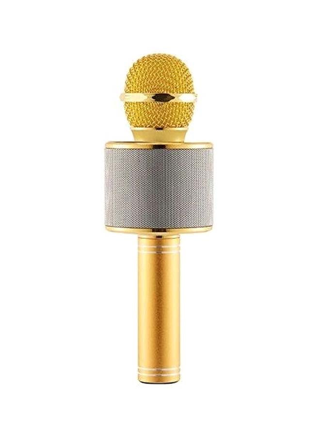 Bluetooth Karaoke Microphone WS-858 Gold/White/Silver  - Image 2