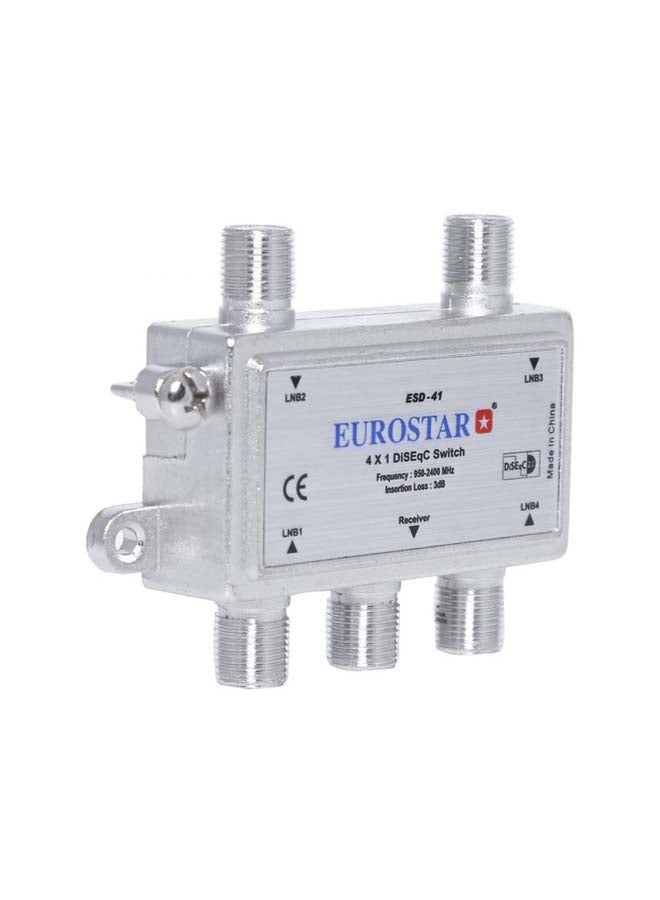 Eurostar 4-Way DiSEqC Switch 2724313824402 Silver  - Image 2