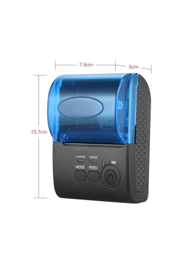POS-5805DD Thermal Printer (EU Plug) Black/Blue  - Image 4