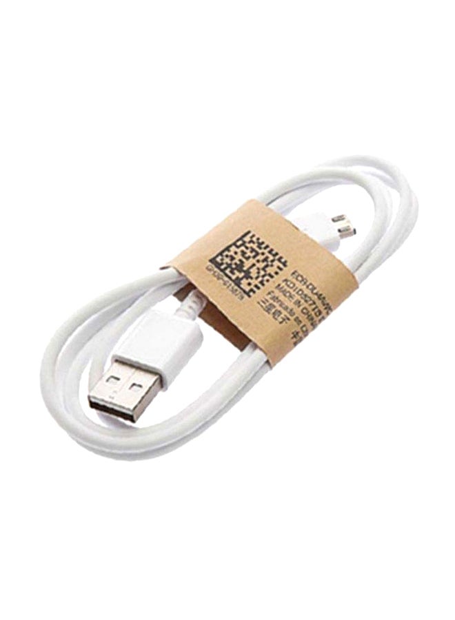 كابل USB للشحن ومزامنة البيانات أبيض - Image 1
