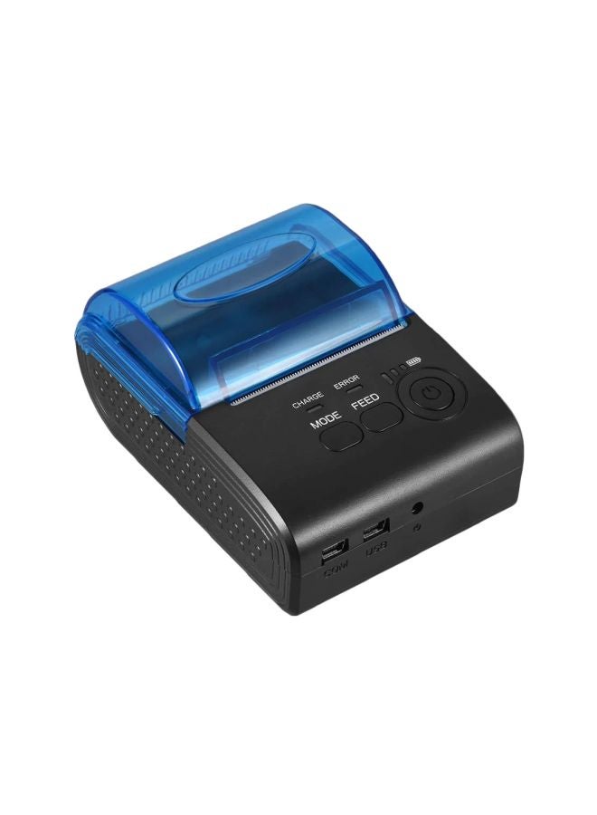 POS-5805DD Thermal Printer (EU Plug) Black/Blue  - Image 1