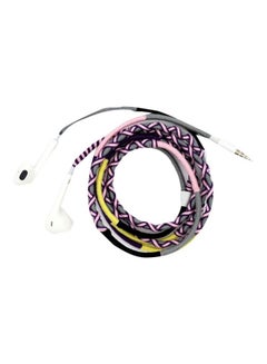 In-Ear Earphones With Mic White/Pink/Grey
