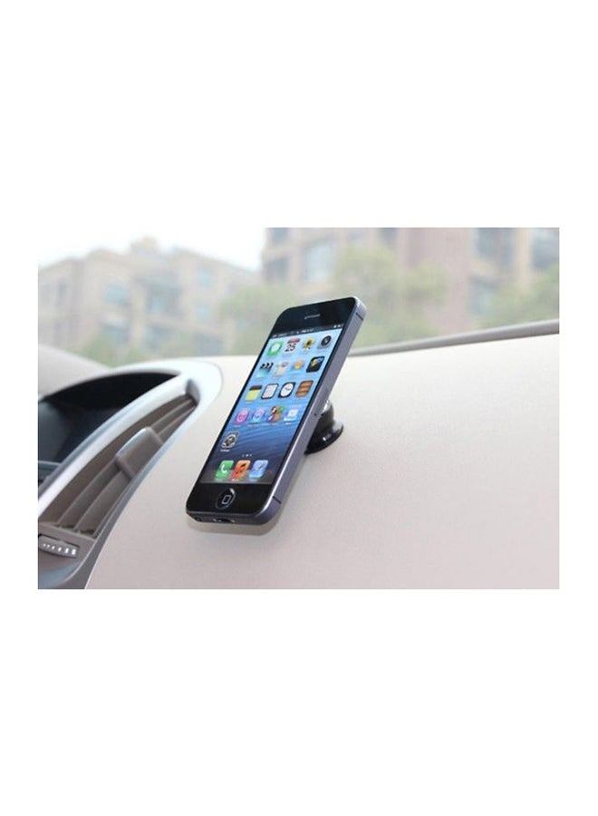 مارجون حامل تثبيت للهاتف المحمول بكرة دوارة أسود/فضي - Image 2