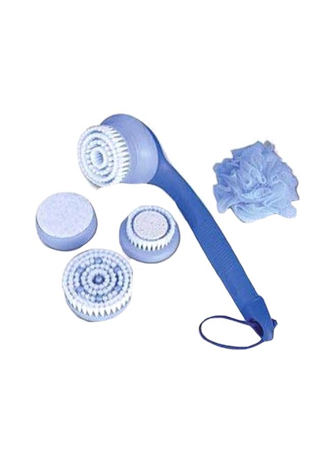 Spin Spa Bath Brushes And Sponges Blue/White - Image 1