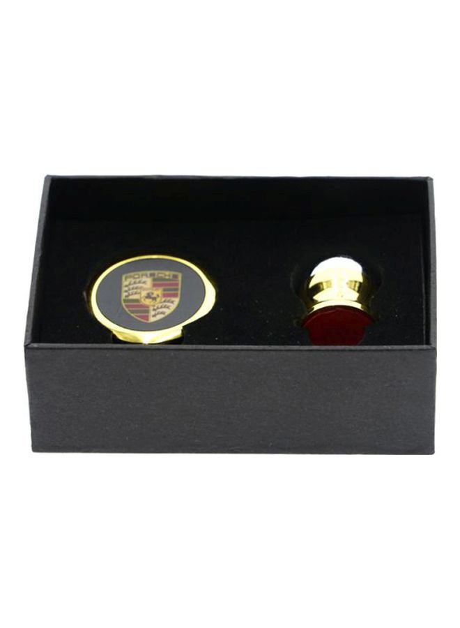 كروني حامل هاتف محمول للسيارة مزود بمغناطيس ذهبي/فضي - Image 5