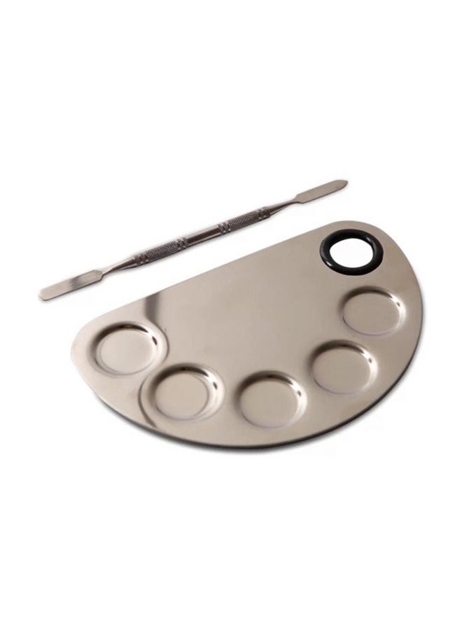 Generic Palette With Spatula Silver/Brown - Image 2