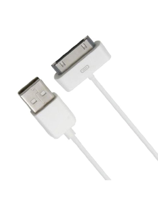 كابل شحن جداري بمنفذ USB يحتوي على 30 دبوساً أبيض - Image 3