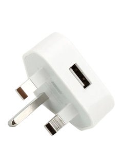 USB Wall Charger Adapter Plug White