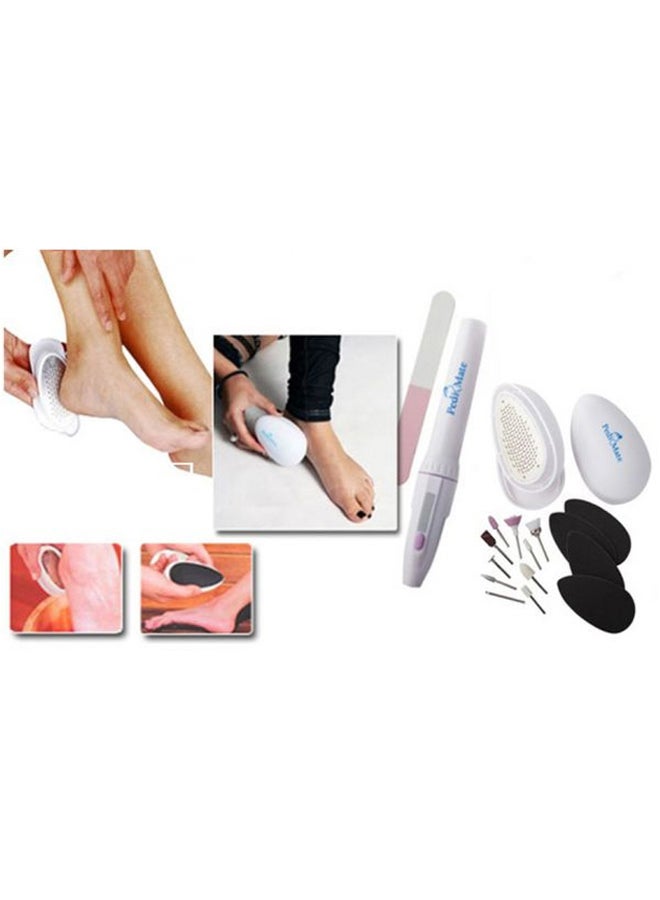 18- Piece Handheld Electric Pedicure Set White 319grams - v1552733939/N22355934A_4