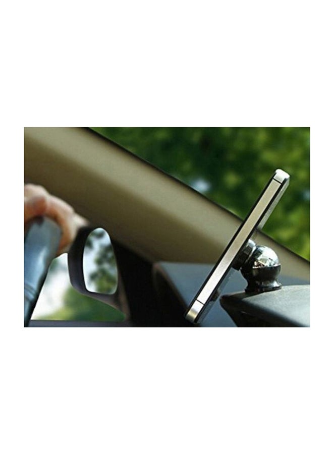 مارجون حامل تثبيت للهاتف المحمول بكرة دوارة أسود/فضي - Image 4