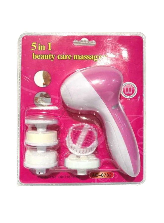 Estelle 5-In-1 Beauty Care Massager Pink/White 