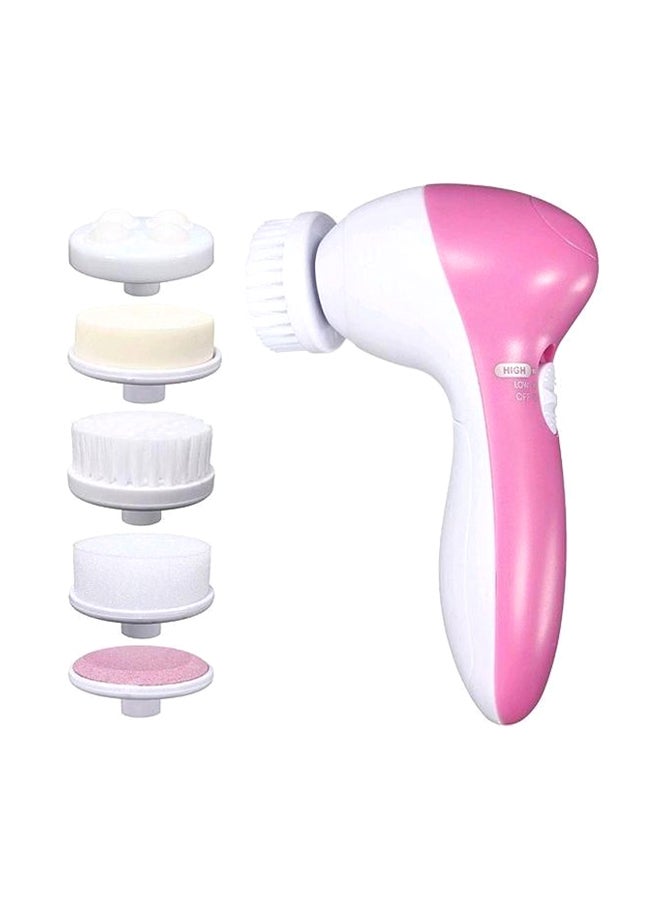 5-in-1 Electronic Facial Massager Pink/White - Image 1