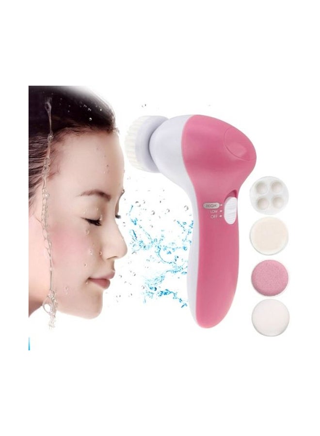 Electric Facial Cleanser Pink/White - Image 2