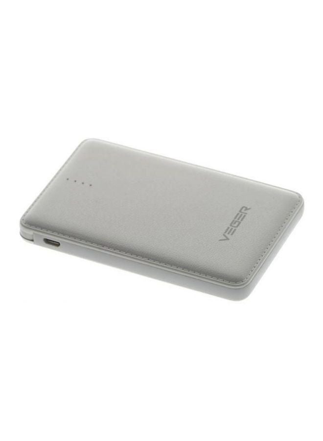 فيجير باور بنك محمول مع موصل USB أبيض - Image 2