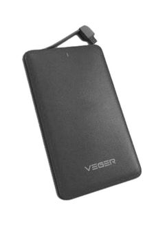 VEGER 12000.0 mAh Portable Power Bank Black 