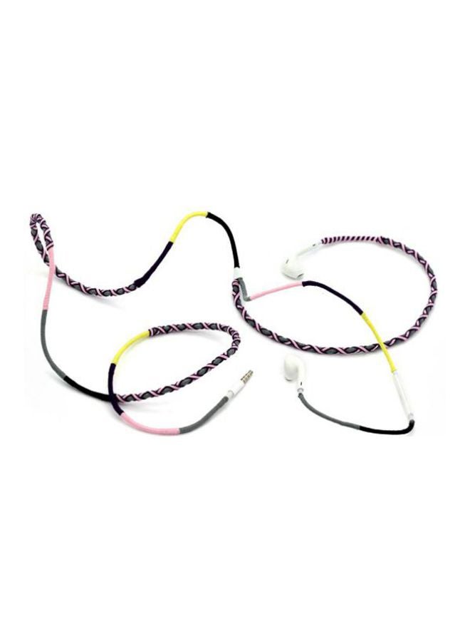 Generic - In-Ear Earphones With Mic White/Pink/Grey - Image 1