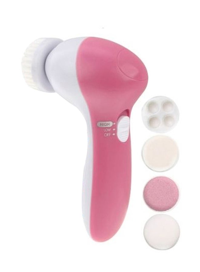 Electric Facial Cleanser Pink/White - Image 1
