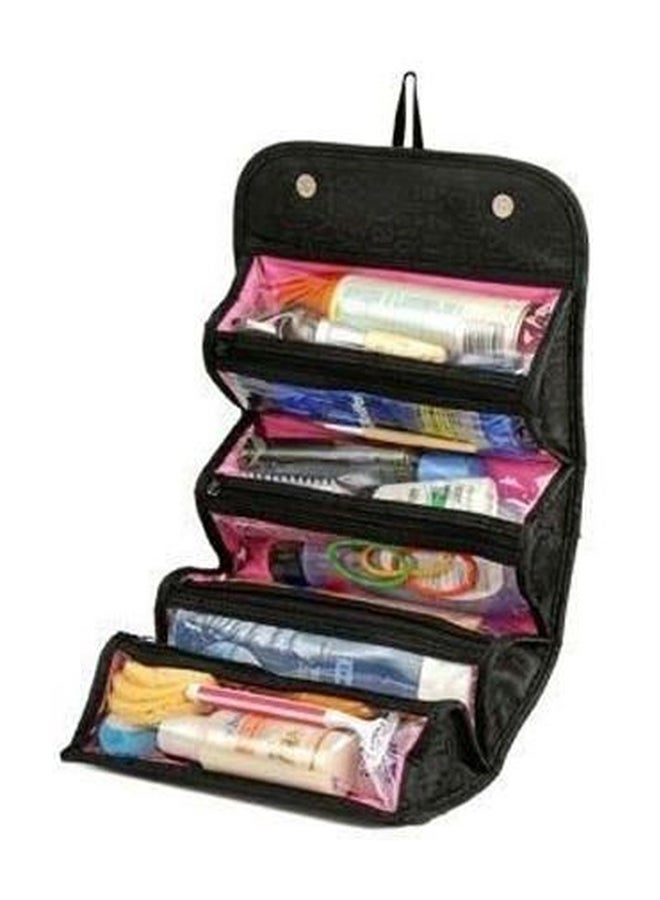 حقيبة مكياج قابلة للطي أسود - Image 2