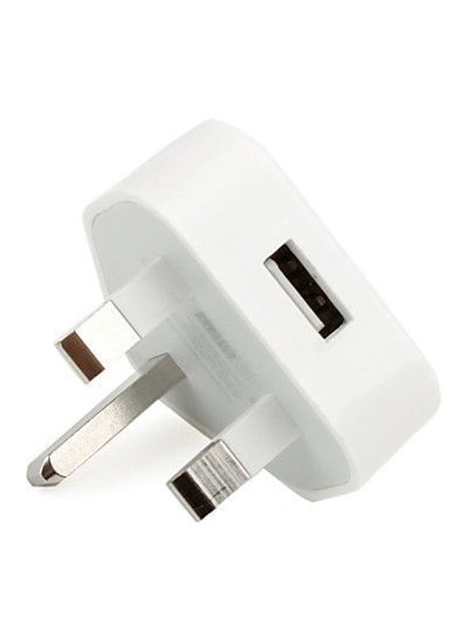 USB Wall Charger Adapter Plug White  - Image 2
