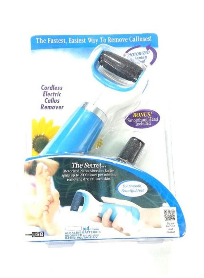 مبرد مخملي ناعم إلكتروني للقدم أزرق/ أبيض/أحمر - Image 5