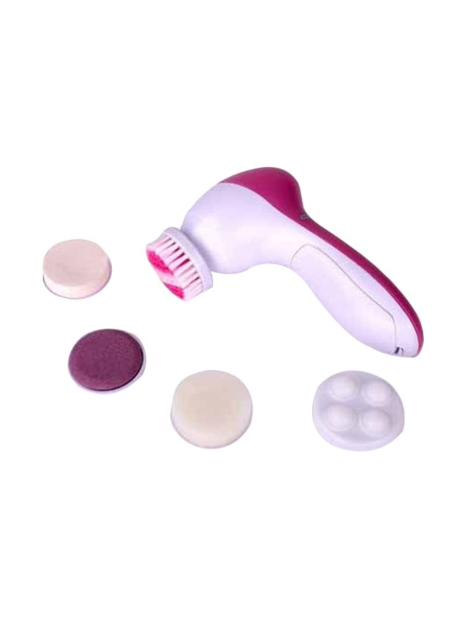 5-In-1 Beauty Care Massager White/Pink