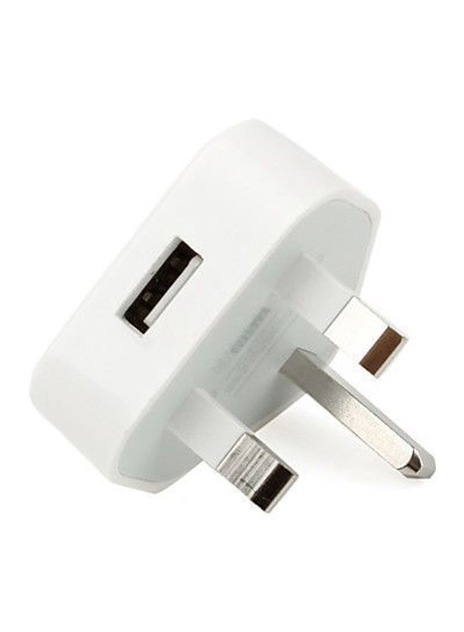 Generic - USB Wall Charger Adapter Plug White - Image 1