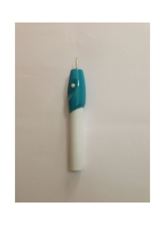 Generic Cordless Engraving Pen For Glass White/Blue 1.2x8.2x4.2inch  - Image 2