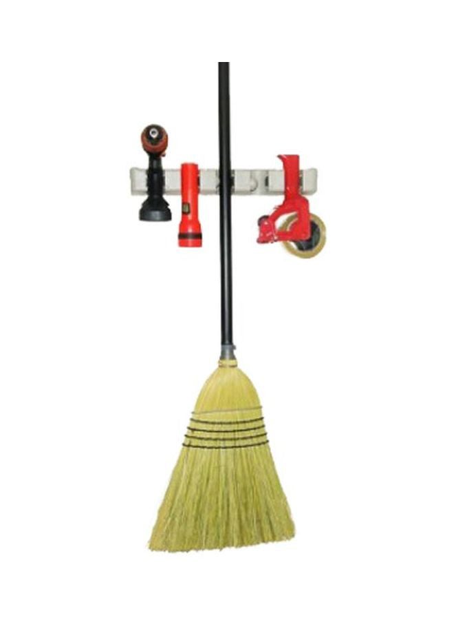 Wall Mounted Broom Holder White  - Image 2