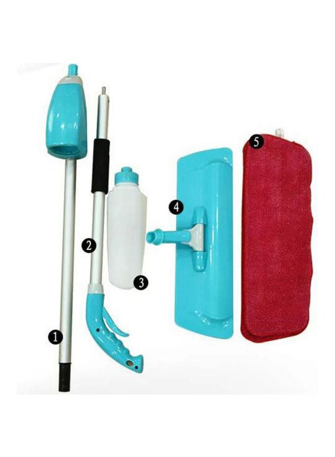 180 Degree Rotating Automatic Water Spray Mop Green/Silver/Black - Image 4