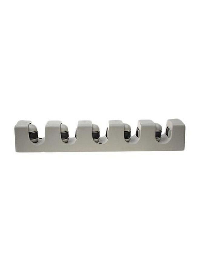 Multi Usable Wall Mount Mop Holder Grey 27 x 7.2 x 6.5cm  - Image 1