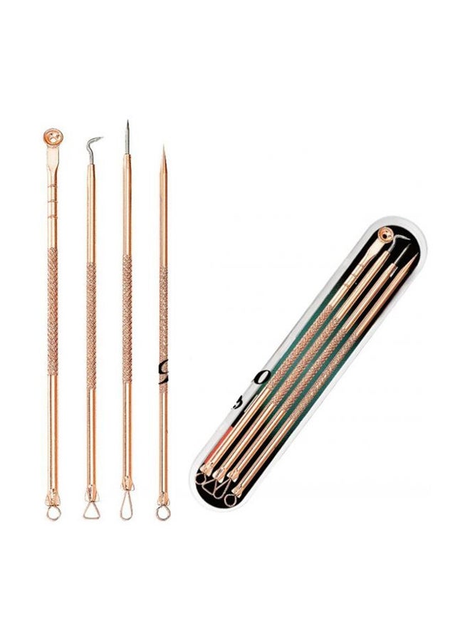 طقم عدة لإزالة الرؤوس السوداء ذهبي وردي - Image 2