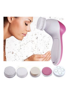 Generic Electric Face Wash Machine Facial Pore Cleaner Body Cleaning Massage Brush White/Pink 13x7x4cm  - Image 2