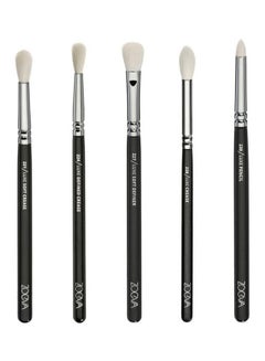 Zoeva 15-Piece Eyes Makeup Brush Set Black/Silver/White  - Image 3
