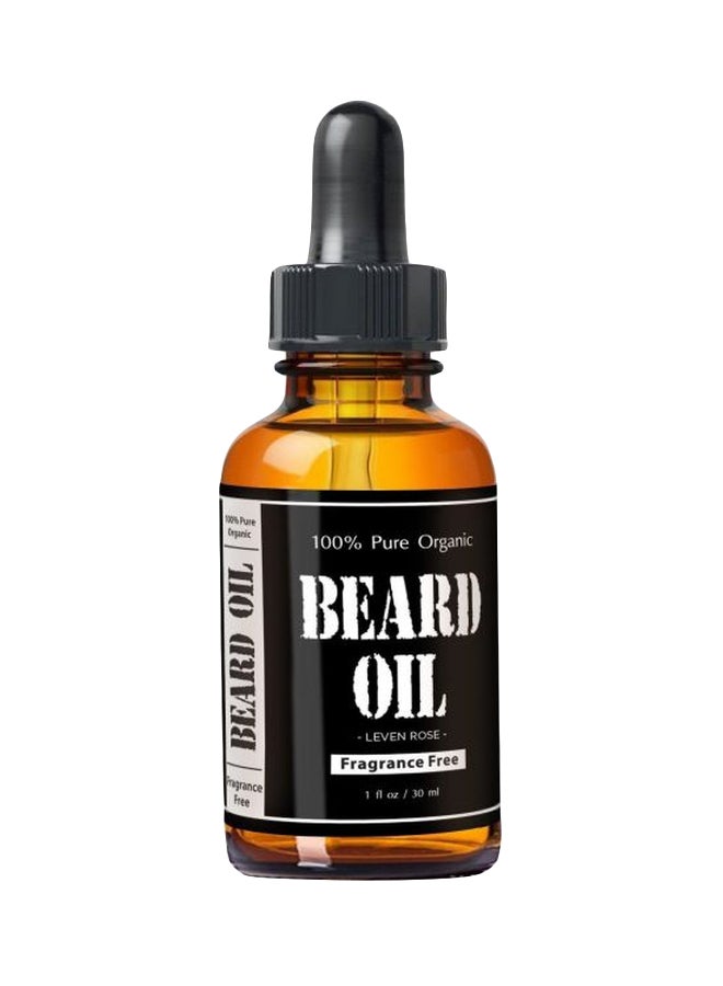 Leven Rose 100% Pure Organic Beard Oil Clear 30ml