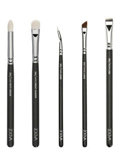 Zoeva 15-Piece Eyes Makeup Brush Set Black/Silver/White  - Image 4