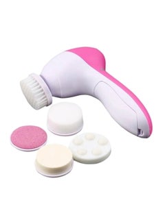 Generic Electric Face Wash Machine Facial Pore Cleaner Body Cleaning Massage Brush White/Pink 13x7x4cm  - Image 1