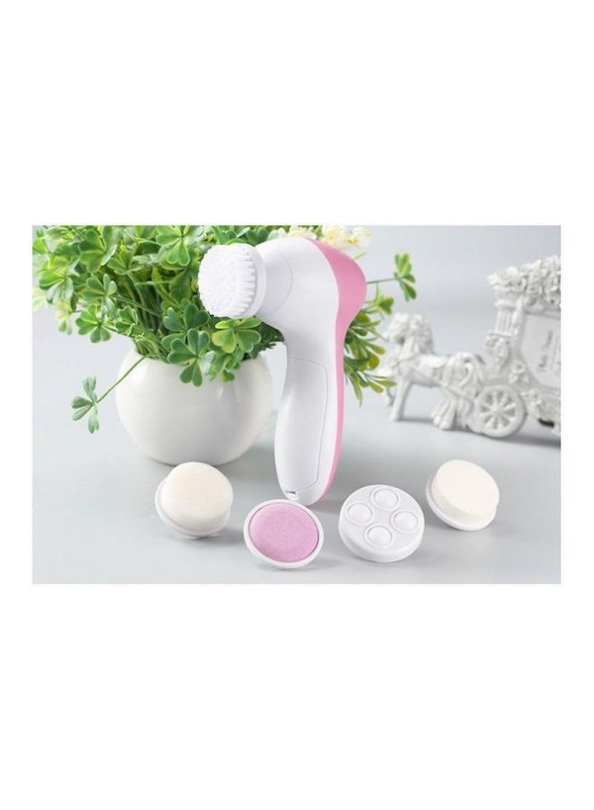 أداة للعناية ببشرة الوجه متعددة الوظائف 5 في 1 أبيض/ وردي - Image 5