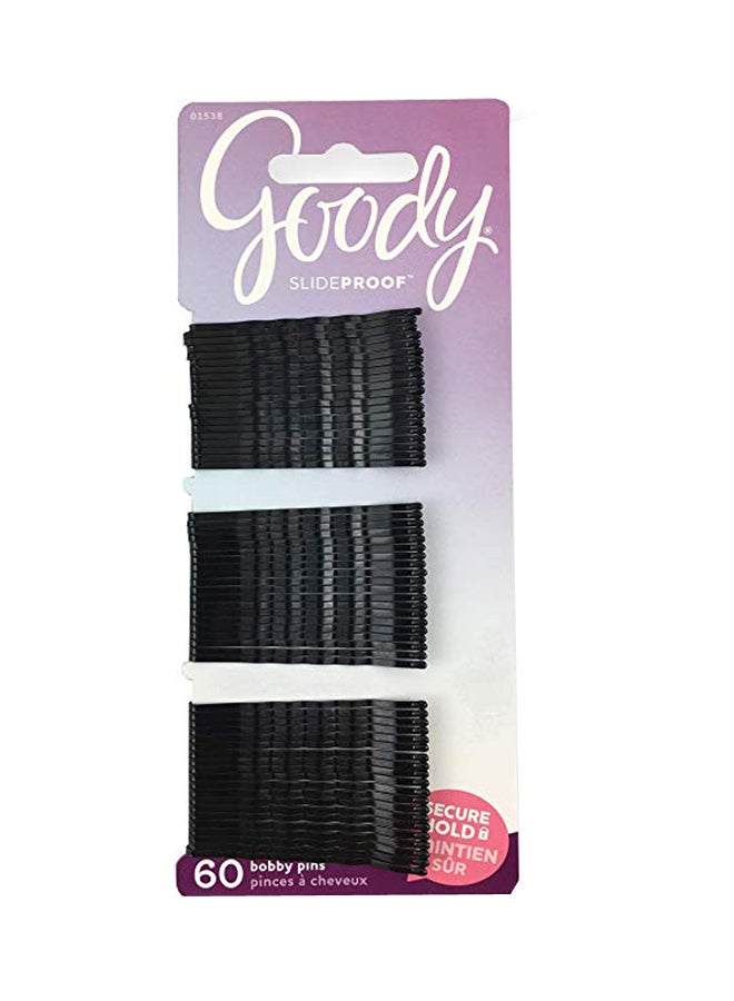 60-Piece Bobby Pin Black 2inch