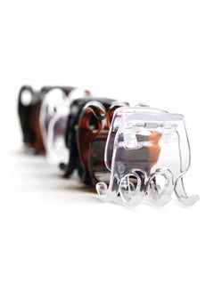 Goody 6-Piece Classics Half Claw Clip Brown, Clear and Black  - Image 3