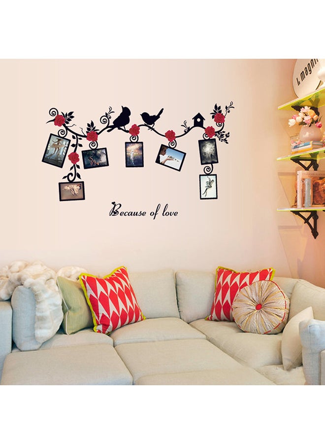 Voberry Removable Bird Photo Wall Stickers Decals Art Mural Vinyl Home Room Decor DIY Black/Red/White - Image 2